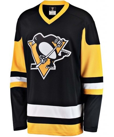 Men's Black Pittsburgh Penguins Premier Breakaway Heritage Blank Jersey $32.10 Jersey