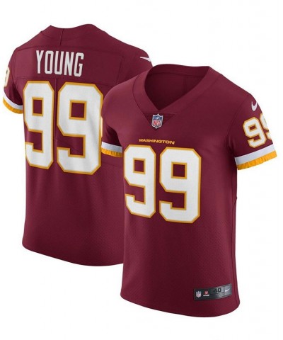 Men's Chase Young Burgundy Washington Football Team Vapor Elite Player Jersey $140.70 Jersey