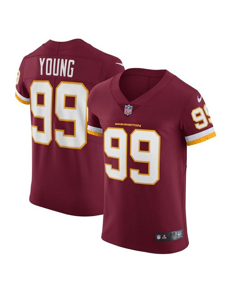 Men's Chase Young Burgundy Washington Football Team Vapor Elite Player Jersey $140.70 Jersey