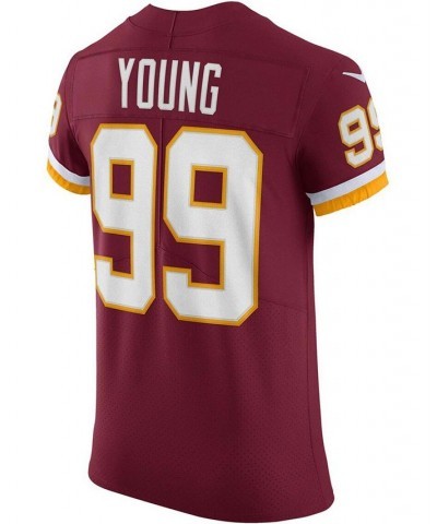 Men's Chase Young Burgundy Washington Football Team Vapor Elite Player Jersey $140.70 Jersey