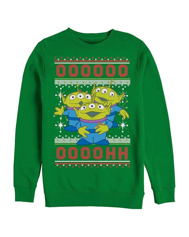 Disney Pixar Men's Toy Story Aliens Ugly Christmas Crewneck Fleece Sweatshirt Green $24.75 Sweatshirt