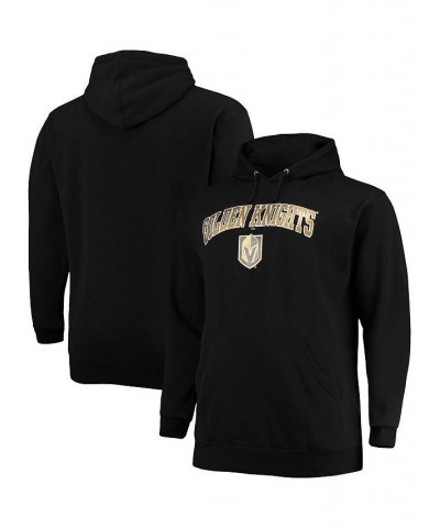 Men's Black Vegas Golden Knights Big and Tall Fleece Pullover Hoodie $30.38 Sweatshirt