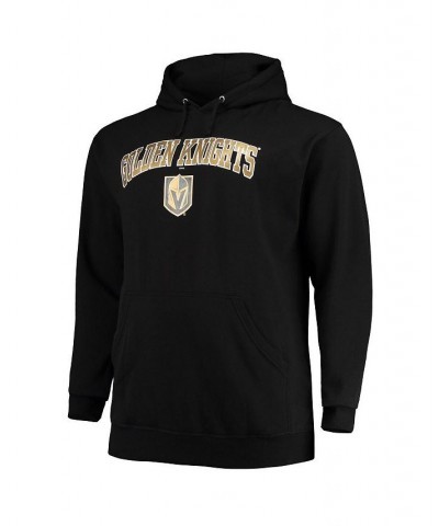 Men's Black Vegas Golden Knights Big and Tall Fleece Pullover Hoodie $30.38 Sweatshirt