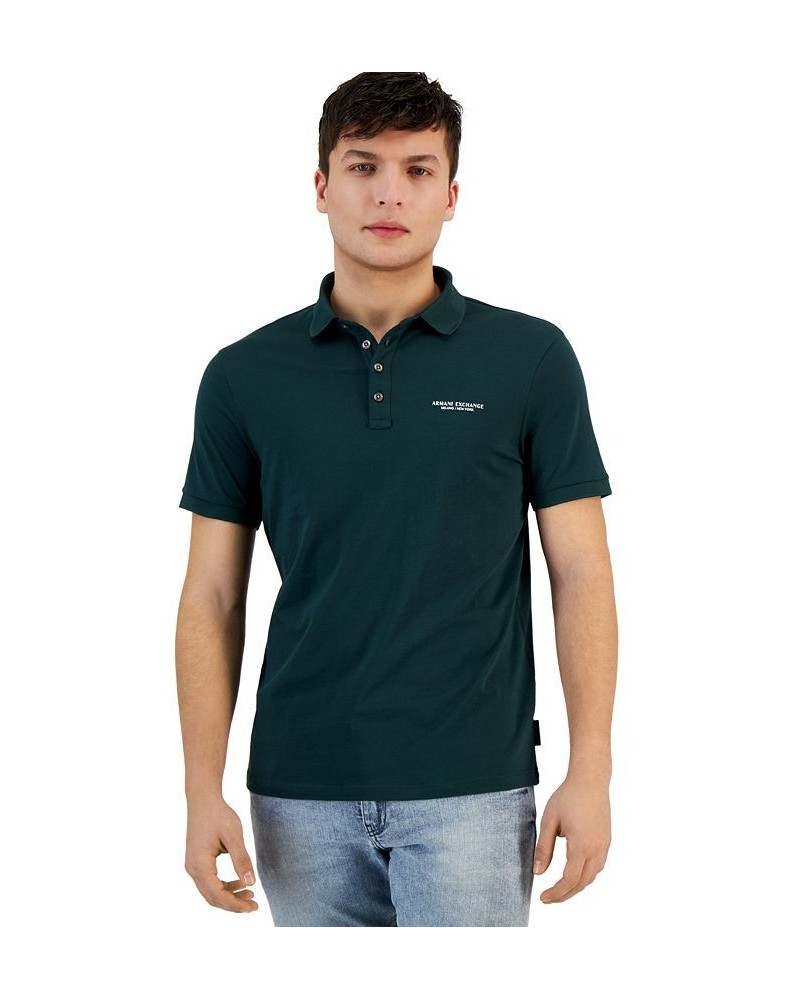 Men's Milano/New York Jersey Polo Shirt Green $32.20 Polo Shirts