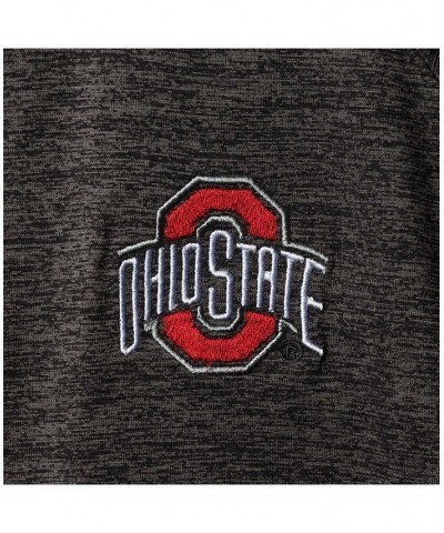 Men's Heather Black Ohio State Buckeyes Big Tall Down Swing Polo Shirt $28.80 Polo Shirts