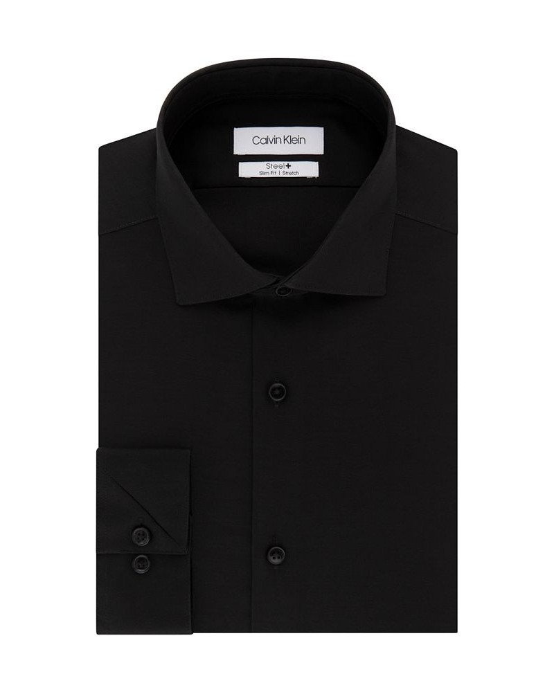 Calvin Klein Men's STEEL Slim-Fit Non-Iron Stretch Performance Dress Shirt PD05 $29.40 Dress Shirts