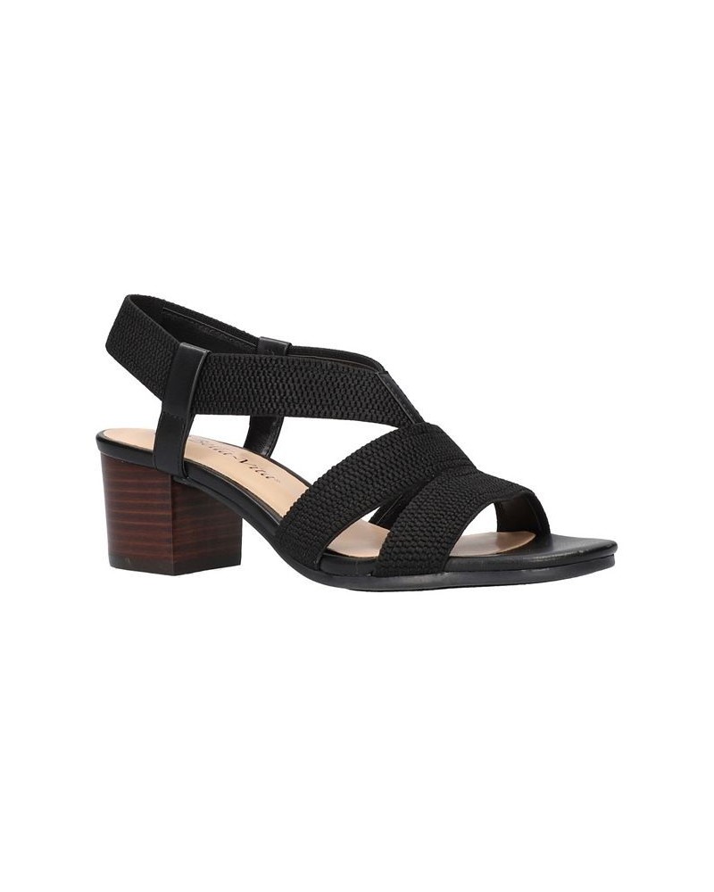 Women's Jodi Stretch Sandals Black $32.85 Shoes