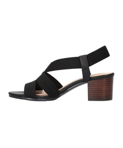 Women's Jodi Stretch Sandals Black $32.85 Shoes