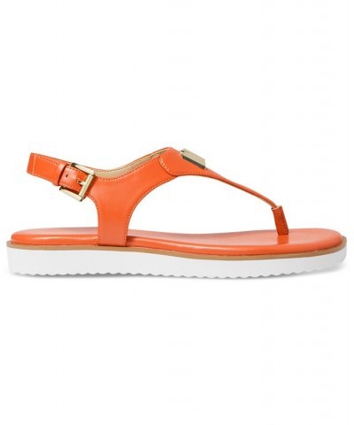 Women's Jilly Flat Sandals Orange $50.49 Shoes