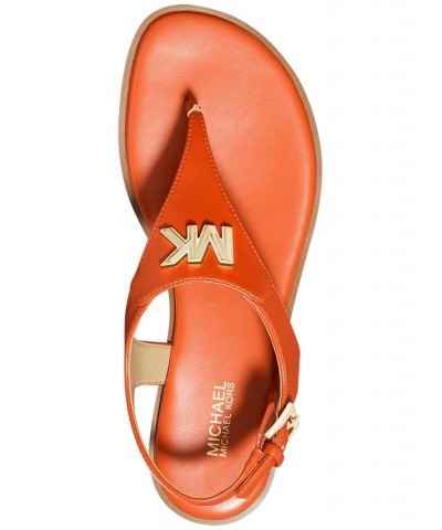 Women's Jilly Flat Sandals Orange $50.49 Shoes