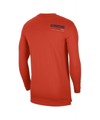 Men's Orange Syracuse Orange 2022 Coach Performance Long Sleeve V-Neck T-shirt $28.60 T-Shirts