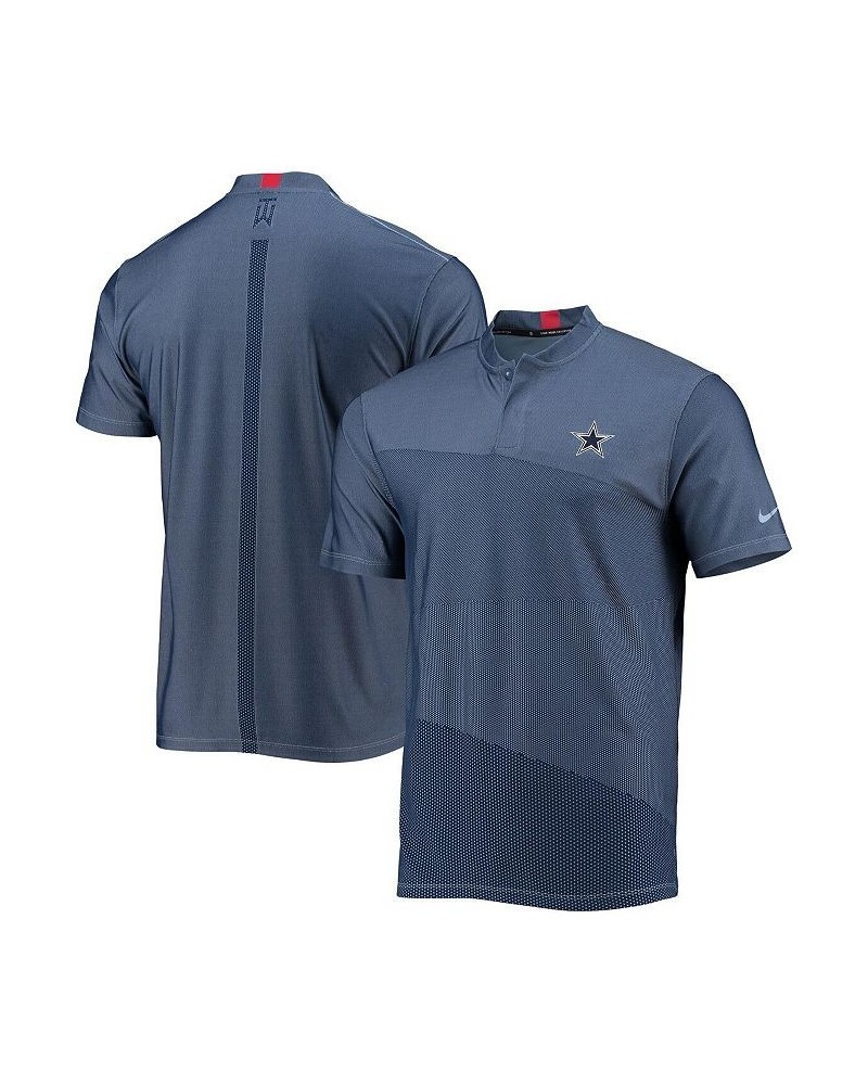 Men's Navy Dallas Cowboys Blade Performance Polo $46.00 Polo Shirts