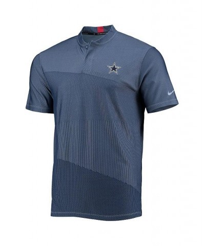 Men's Navy Dallas Cowboys Blade Performance Polo $46.00 Polo Shirts