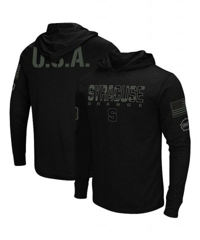 Men's Black Syracuse Orange OHT Military-Inspired Appreciation Hoodie Long Sleeve T-shirt $30.79 T-Shirts