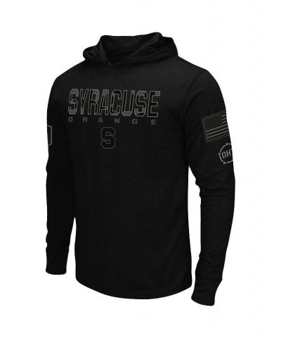 Men's Black Syracuse Orange OHT Military-Inspired Appreciation Hoodie Long Sleeve T-shirt $30.79 T-Shirts