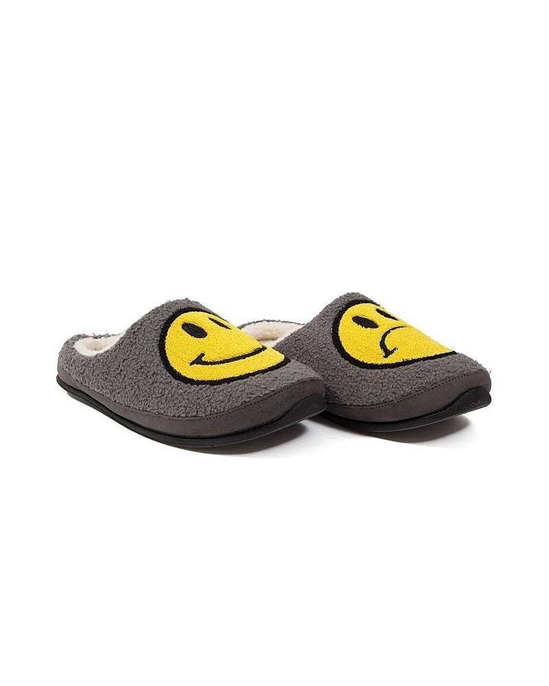 Men's Slipperooz Wink S.U.P.R.O Sock Cushioned Indoor Outdoor Clog Slipper Gray $28.49 Shoes