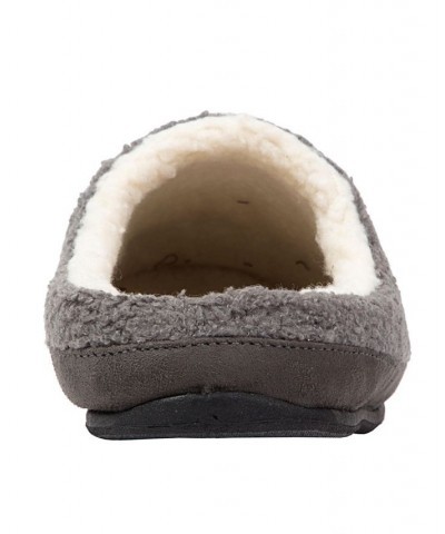 Men's Slipperooz Wink S.U.P.R.O Sock Cushioned Indoor Outdoor Clog Slipper Gray $28.49 Shoes