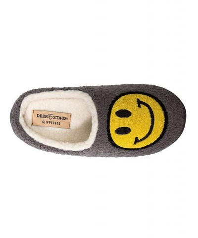 Men's Slipperooz Wink S.U.P.R.O Sock Cushioned Indoor Outdoor Clog Slipper Gray $28.49 Shoes