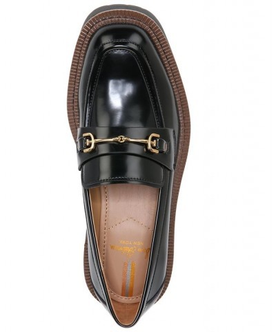 Laurs Lug-Sole Tailored Loafer Flats Black $56.00 Shoes