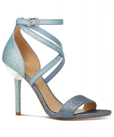 Women's Astrid Stiletto Dress Sandals Blue $33.97 Shoes