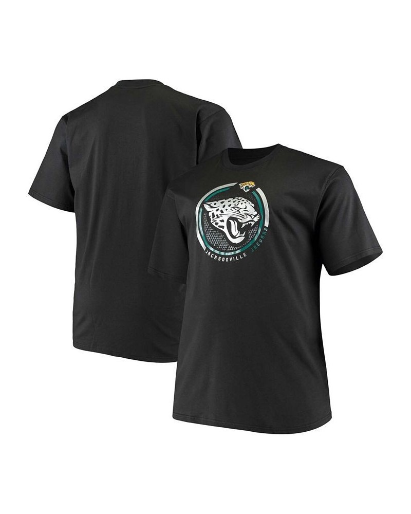 Men's Big and Tall Black Jacksonville Jaguars Color Pop T-shirt $20.87 T-Shirts