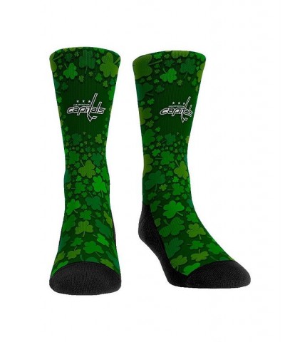 Men's and Women's Socks Washington Capitals St. Patty's Day Shamrock Crew Socks $15.89 Socks