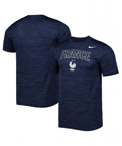 Men's Navy France National Team Lockup Velocity Legend Performance T-shirt $20.00 T-Shirts