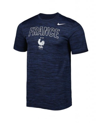 Men's Navy France National Team Lockup Velocity Legend Performance T-shirt $20.00 T-Shirts