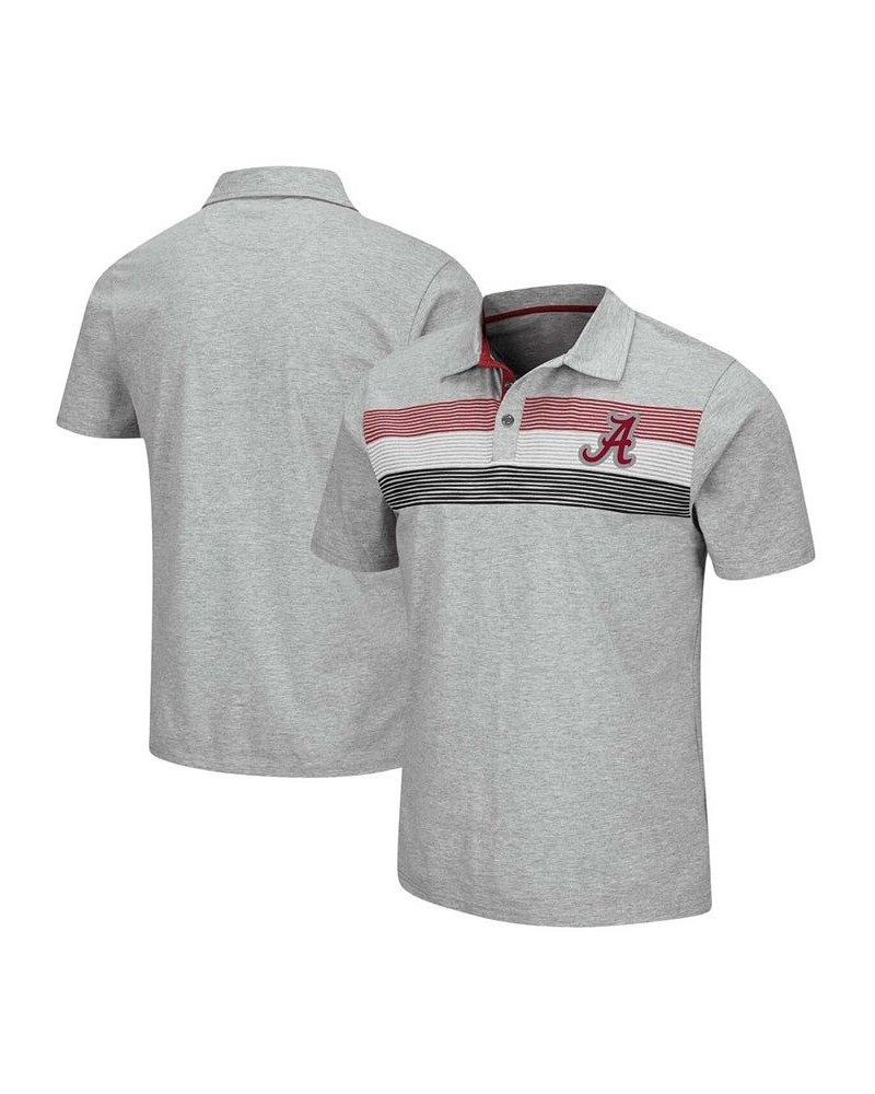 Men's Heathered Gray Alabama Crimson Tide Stinson Polo $22.50 Polo Shirts