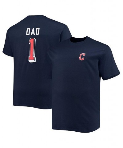 Men's Navy Cleveland Guardians Big and Tall Father's Day 1 Dad T-shirt $23.00 T-Shirts