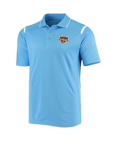 Men's Blue Houston Dynamo Merit Polo Shirt $42.39 Polo Shirts