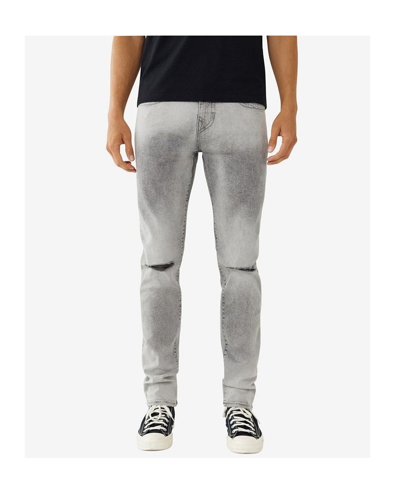 Men's Rocco No Flap Skinny Stretch Jeans Gray $44.39 Jeans