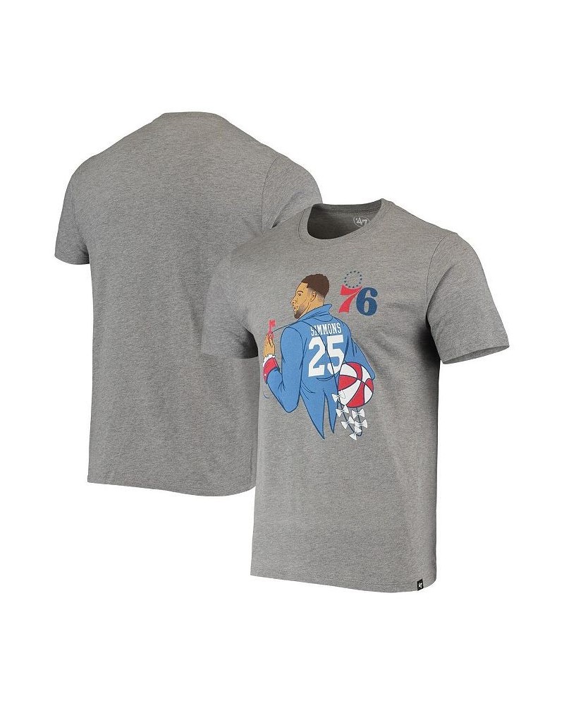 Men's Ben Simmons Gray Philadelphia 76Ers Player Graphic T-shirt $24.77 Sweatshirt