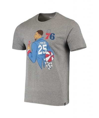 Men's Ben Simmons Gray Philadelphia 76Ers Player Graphic T-shirt $24.77 Sweatshirt