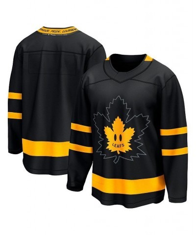 Men's Branded John Tavares Black Toronto Maple Leafs Alternate Premier Breakaway Reversible Player Jersey $68.45 Jersey