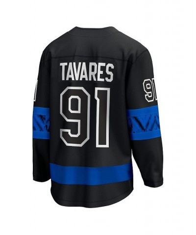 Men's Branded John Tavares Black Toronto Maple Leafs Alternate Premier Breakaway Reversible Player Jersey $68.45 Jersey