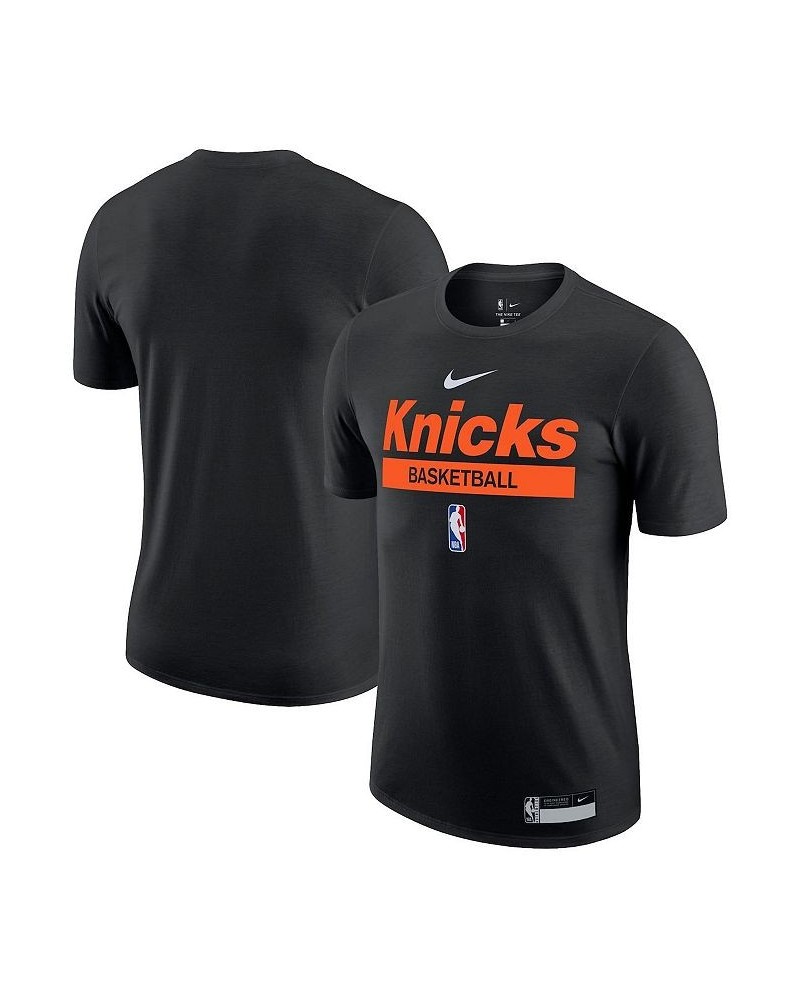 Men's Black New York Knicks 2022/23 Legend On-Court Practice Performance T-shirt $20.51 T-Shirts