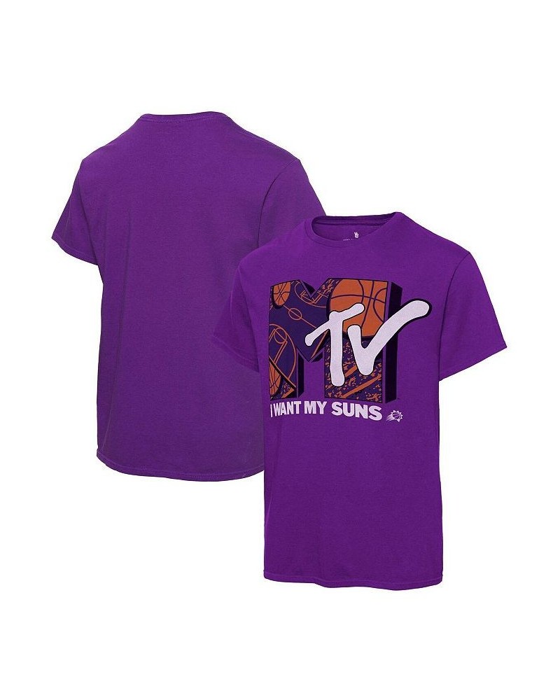 Men's Purple Phoenix Suns NBA x MTV I Want My T-shirt $23.84 T-Shirts