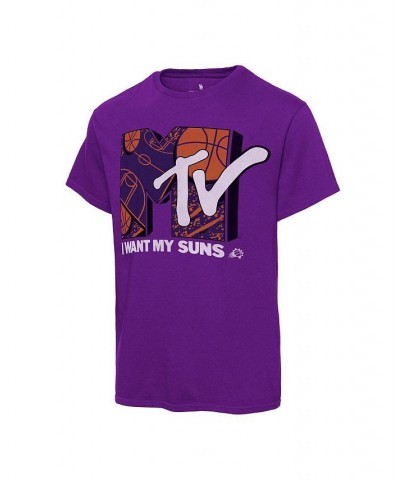 Men's Purple Phoenix Suns NBA x MTV I Want My T-shirt $23.84 T-Shirts