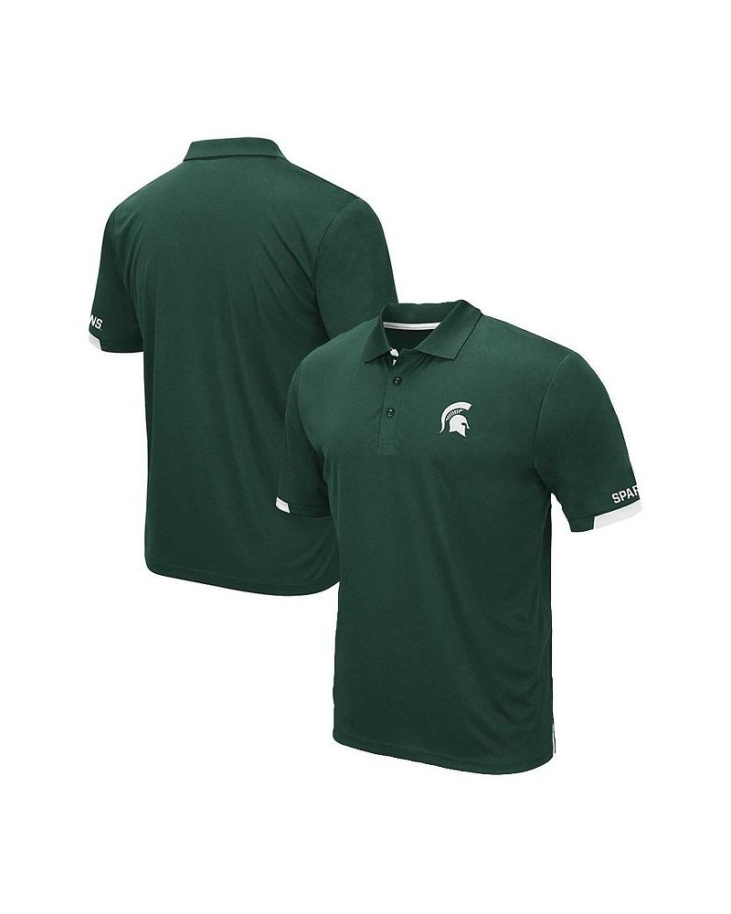 Men's Green Michigan State Spartans Big and Tall Santry Polo Shirt $29.90 Polo Shirts