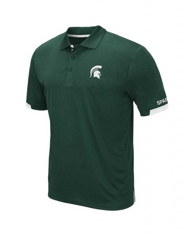 Men's Green Michigan State Spartans Big and Tall Santry Polo Shirt $29.90 Polo Shirts