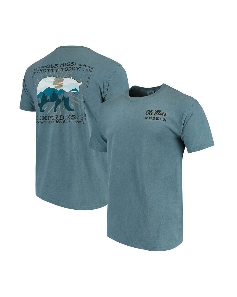 Men's Blue Ole Miss Rebels State Scenery Comfort Colors T-shirt $18.06 T-Shirts