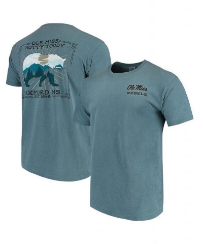 Men's Blue Ole Miss Rebels State Scenery Comfort Colors T-shirt $18.06 T-Shirts