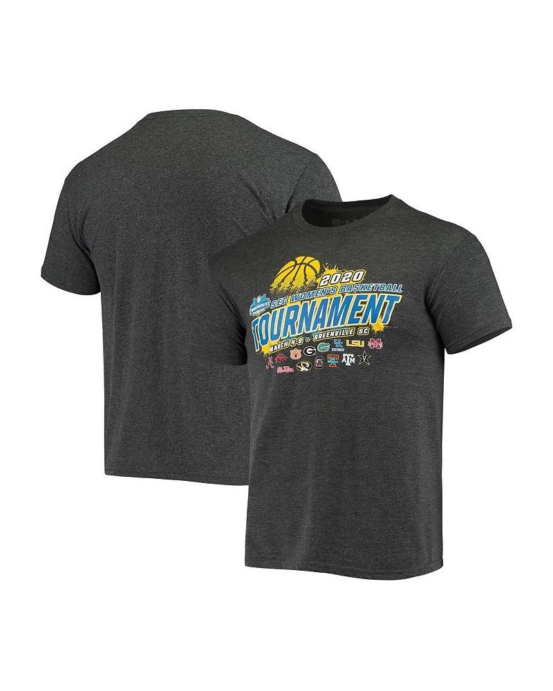 Men's Heather Charcoal SEC 2020 Women's Conference Tournament T-shirt $16.80 T-Shirts