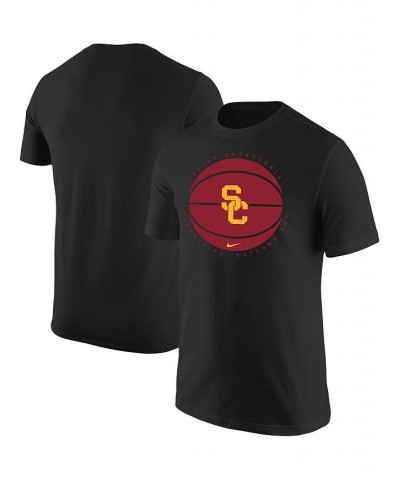 Men's Black USC Trojans Basketball Logo T-shirt $22.67 T-Shirts