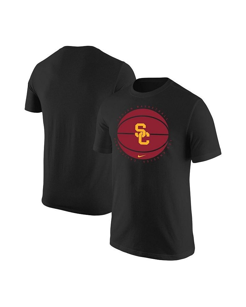 Men's Black USC Trojans Basketball Logo T-shirt $22.67 T-Shirts