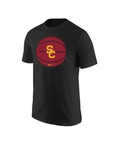 Men's Black USC Trojans Basketball Logo T-shirt $22.67 T-Shirts