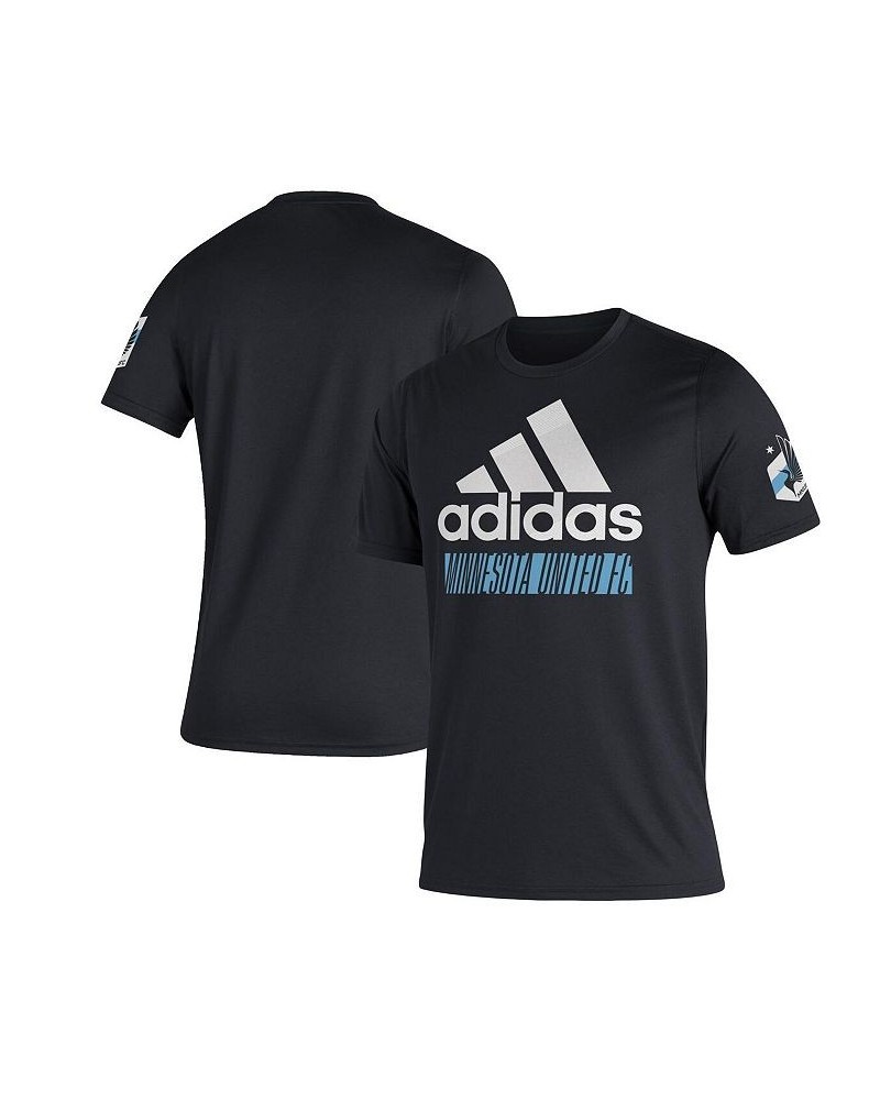 Men's Black Minnesota United FC Creator Vintage-Inspired T-shirt $21.60 T-Shirts