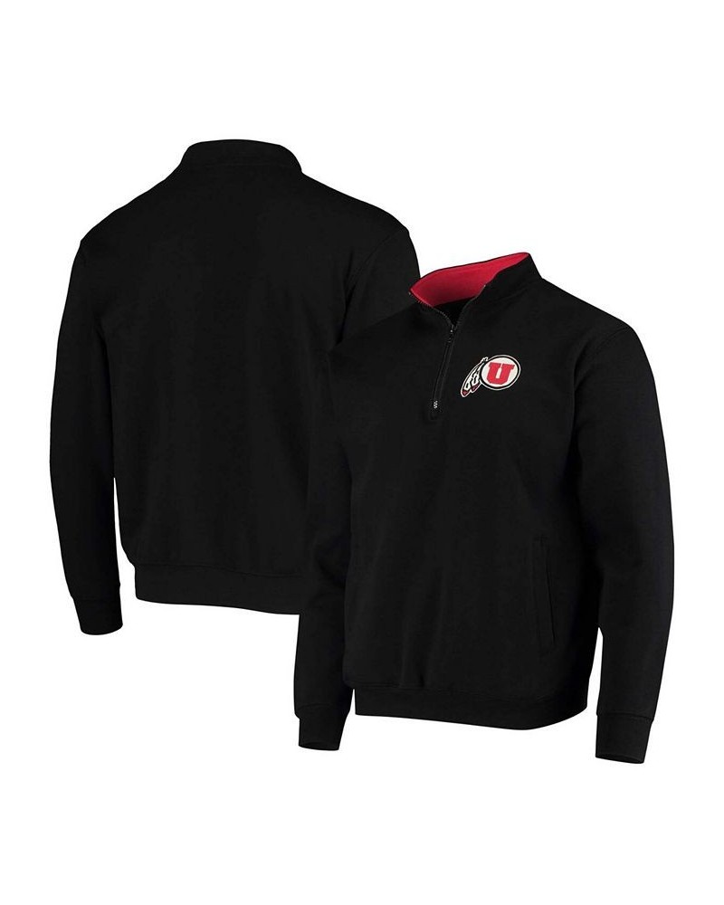 Men's Black Utah Utes Tortugas Logo Quarter-Zip Jacket $28.80 Sweatshirt