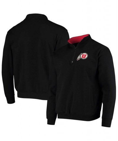 Men's Black Utah Utes Tortugas Logo Quarter-Zip Jacket $28.80 Sweatshirt